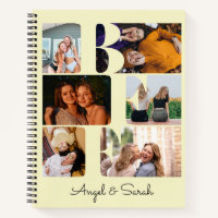 Modern Trendy BFF Best Friend Photo Collage Yellow