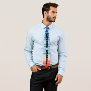 Modern Trendy Birthday Holiday Gift Climate Stripe Tie
