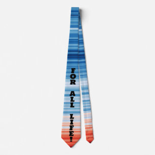 Modern Trendy Birthday Holiday Gift Climate Stripe Tie
