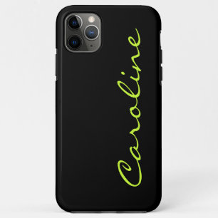 Modern Trendy Black with Any Name Case-Mate iPhone Case