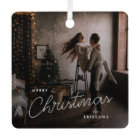 Modern Trendy Christmas | Dark Dusky Couple Photo