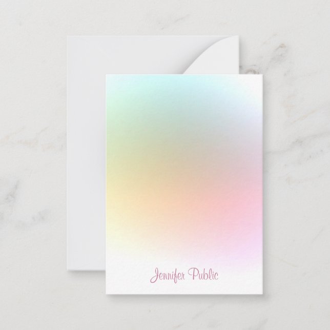 Modern Trendy Colourful Template Typography Script (Front)