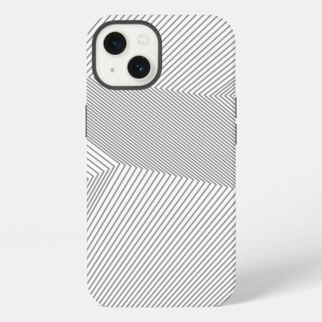 Modern, trendy, cool, simple, artistic pattern iPhone case (Back)