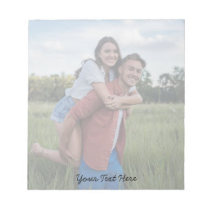 Modern Trendy Create your own photo and Text Notepad