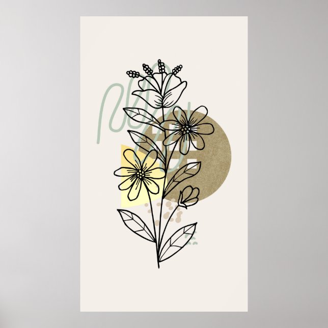 Modern trendy design  poster (Front)