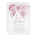 Modern Trendy Designer Dusty Pink Rose Wedding