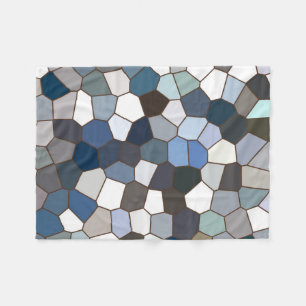 Modern Trendy Earth Toned Pattern Fleece Blanket