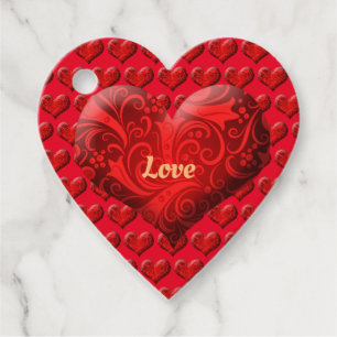 Modern Trendy Elegant Best Popular Love Floral Favour Tags