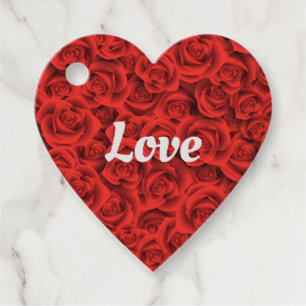 Modern Trendy Elegant Best Popular Love Floral Favour Tags