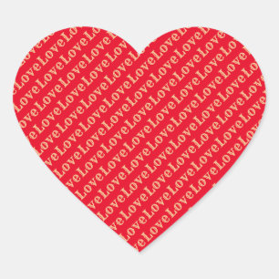 Modern Trendy Elegant Best Popular Love Heart Sticker