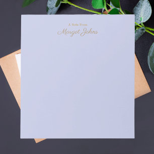 Modern Trendy Elegant Professional Pastel Purple Notepad
