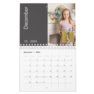 Modern & Trendy Family Photos 2024 Calendar