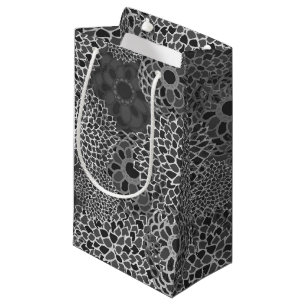 Modern Trendy Floral Pattern Small Gift Bag