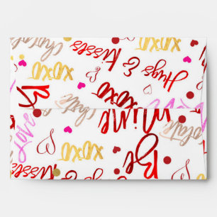 Modern Trendy Fun Valentine Party Invitation Envelope