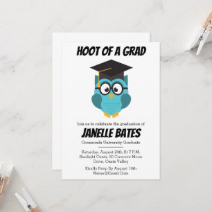 modern trendy funny graduation invitations