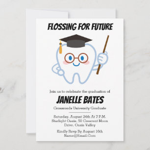 modern trendy funny graduation invitations