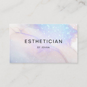 Modern  Trendy Glitter Salon  Business Card 