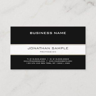 Modern Trendy Gold Stylish Plain Simple Company Business Card