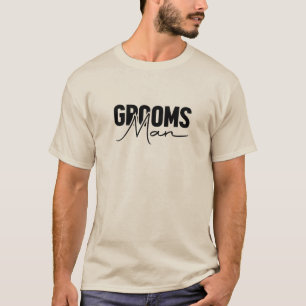 Modern Trendy Groomsmen T-Shirt