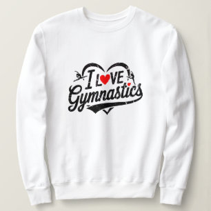 Modern Trendy I love Gymnastics                    Sweatshirt