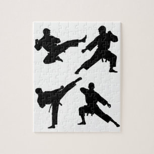 Modern Trendy Karate / Taekwondo / judo Jigsaw Puzzle