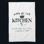 Modern Trendy King of the Kitchen Crown For Men Tea Towel<br><div class="desc">Modern Trendy King of the Kitchen Crown For Men Kitchen Towel</div>