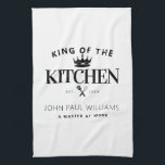 Modern Trendy King of the Kitchen Crown For Men Tea Towel<br><div class="desc">Modern Trendy King of the Kitchen Crown For Men Kitchen Towel</div>