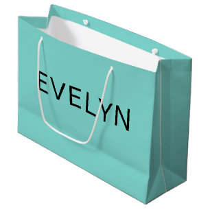 Modern Trendy Large Gift Bag Personalised Name