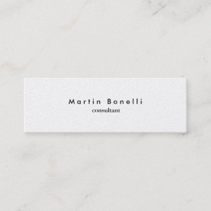 Modern Trendy Minimal Plain Slim Business Card