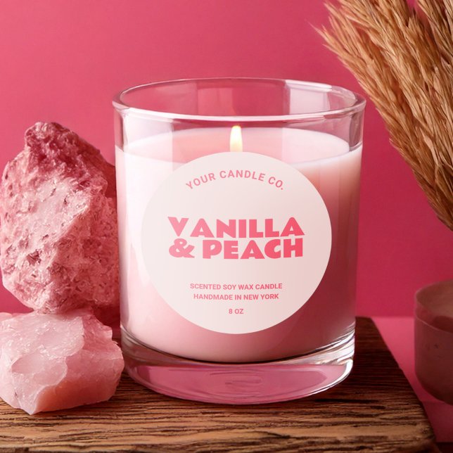 Modern Trendy Minimalist Candle Label (Creator Uploaded)