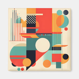 Modern Trendy Minimalist Geometric Magnet