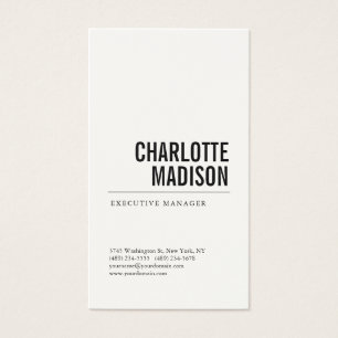 Modern Trendy Minimalist Plain Profile Card