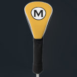 Modern Trendy Mustard Yellow Golf Head Cover<br><div class="desc">Modern Trendy Monogrammed Mustard Yellow  Golf Head Covers Minimalist Monogram Initial Emblem. Perfect as father's day gifts for dad,  gifts for grandfather,  husband and more.</div>