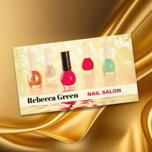 Modern Trendy Nail Artist Nail Salon Manicurist  Business Card