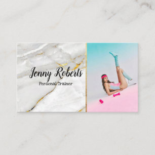 Modern & Trendy Personal Trainer Fitness Business Card