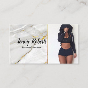 Modern & Trendy Personal Trainer Fitness Business  Card