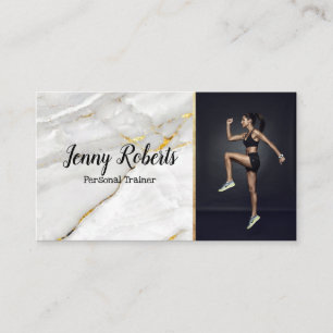 Modern & Trendy Personal Trainer Fitness Business Card