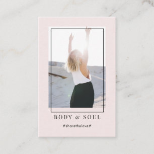 Modern Trendy Photo Business Card