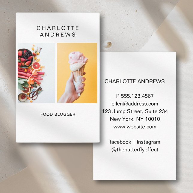 Modern Trendy Photo Business Card (Modern Trendy Photo Business Card)