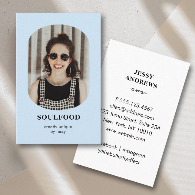 Modern Trendy Photo Business Card (Modern Trendy Photo Business Card)