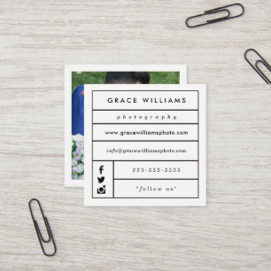 Modern Trendy Photography Business Cards