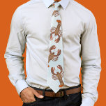 Modern Trendy Seafood Lobsters Colourful Tie<br><div class="desc">This design features pattern modern blue lobsters,  dad father's day husband grandpa, trendy-chic seafood crustacean,  lobster claws sea life pattern,  crabs and lobsters vacation,  Massachusetts and Maine theme with red colourful lobsters,  ocean wildlife crustation,  cute animal whimsical unique cool,  father's day gift ideas,  gifts for him men</div>