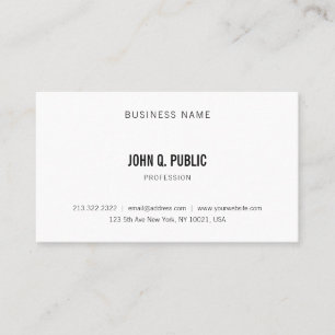 Modern Trendy Simple Elegant Professional Design Business Card