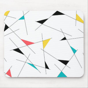 Modern, trendy, simple, fun geometric graphic mouse pad