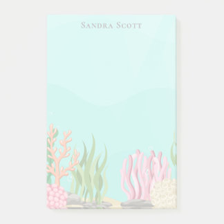 Modern Trendy Simple Tropical Sea Girly Post-it Notes