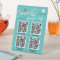 Modern trendy social media QR code business sign