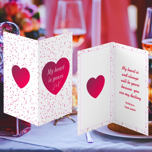 Modern Trendy Stylish Red Heart Valentines Day (Creator Uploaded)