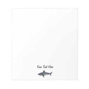 Modern Trendy vintage Shark Personalised  Notepad
