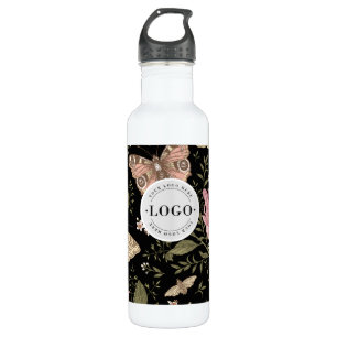 Modern Trendy Wildflower Botanical Floral Monogram 710 Ml Water Bottle