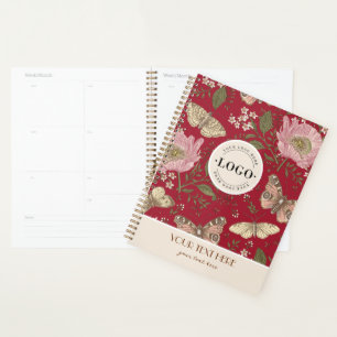 Modern Trendy Wildflower Botanical Floral Monogram Planner
